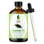 SVA Cypress Essential Oil – 4 Fl Oz – 100% Natural Cypress Oil by SVAORGANICS