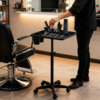 Salon Rolling Tray, Height Adjustable Tattoo Tray Rolling Cart, Storage Utility - Image 3