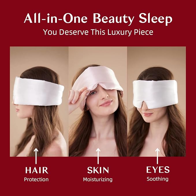 Silk Sleep Mask for Women and Men, Side Sleeper, 22 Momme Pure Mulberry Silk - Image 6