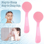 2Pack Silicone Face Brush Manual Face Scrub Brush Soft Facial Brushes - Image 6