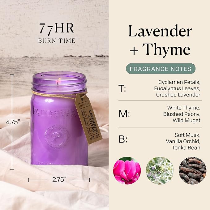 Paddywax Scented Candles Relish Collection Soy Wax Artisan Candle in Glass Jar - Image 3