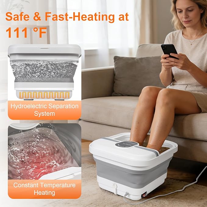 Collapsible Foot Spa Bath Massager - Image 3