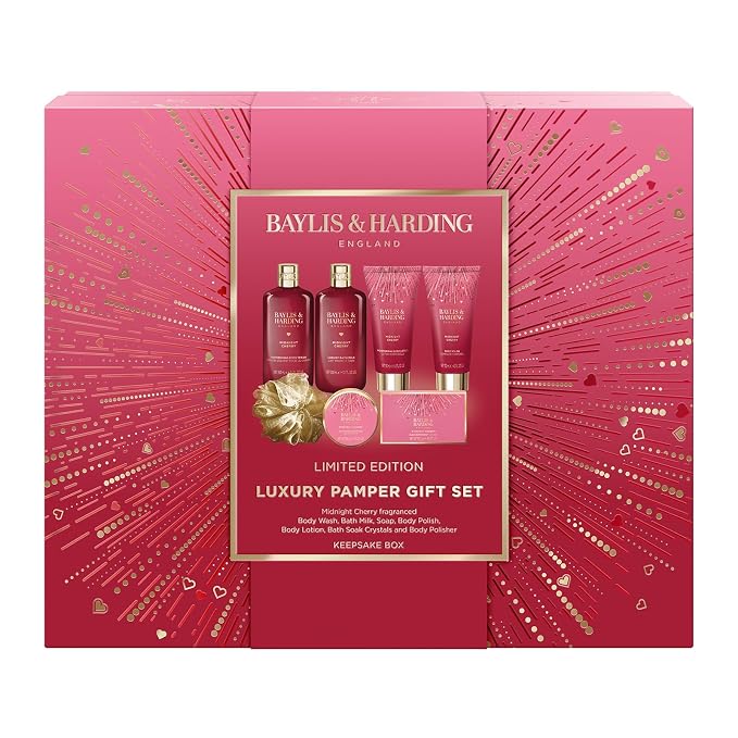 Baylis & Harding Midnight Cherry Luxury Pamper Gift Set - Image 2