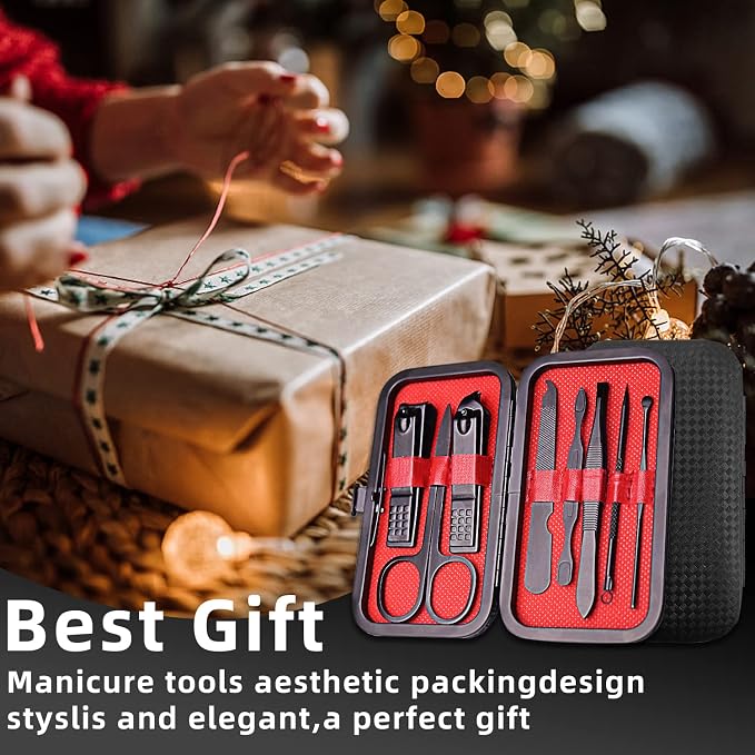 Manicure Set 8 in 1 Nail Clipper Set, Fingernail & Toenail Clippers, Manicure - Image 8