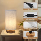 Table Lamps for Bedrooms Set of 2, Minimalist Bedside Lamps Set - Image 5