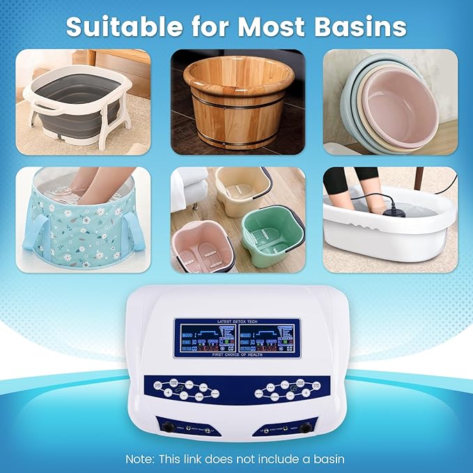 Ionic Foot Bath Detox Machine, Professional Ion Cleanse Dual Ionic Detox Foot - Image 6