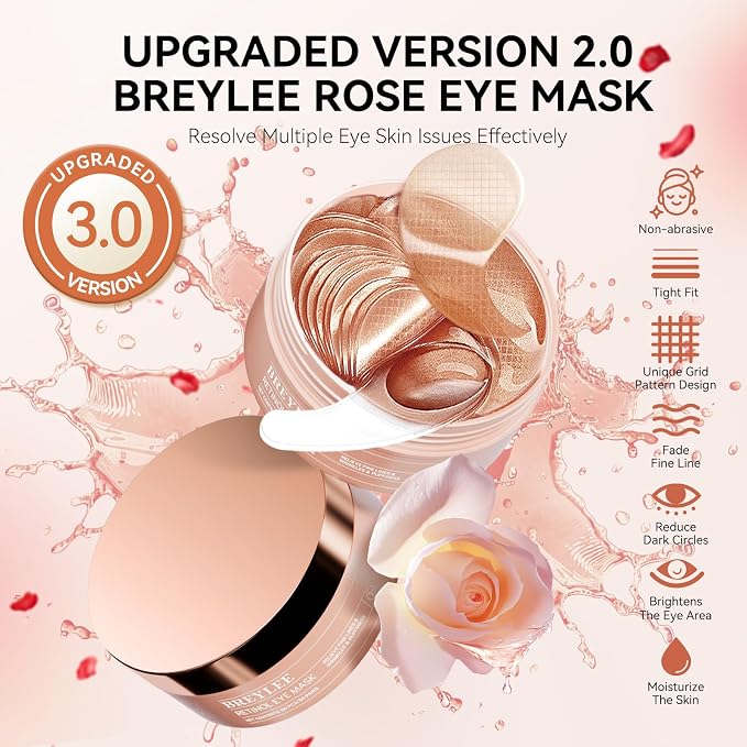 BREYLEE Rose Eye Mask, Under Eye Patches - Image 2