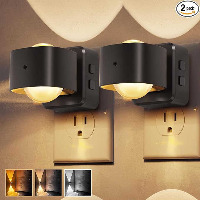 L LOHAS LED Night Light Projector, Night Lights Plug into Wall, by LLOHASLED