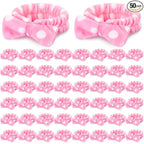 50 Pcs Pink Spa Headband Bulk Spa Sleepover Party Supplies by Wavyknot