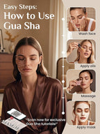 Rena Chris 2PCS Gua Sha Facial Tools: Jade Stone Guasha Tool - Image 5