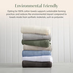 Springtree Home 100% Cotton Bath Towel Set of 4 | Super Soft & Absorbent - Image 7