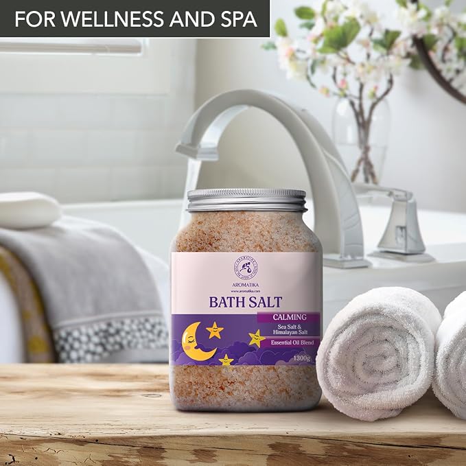 Calming Bath Salts 46 Oz - 1300g - w/Sandalwood & Lavender & Bergamot Essential - Image 7