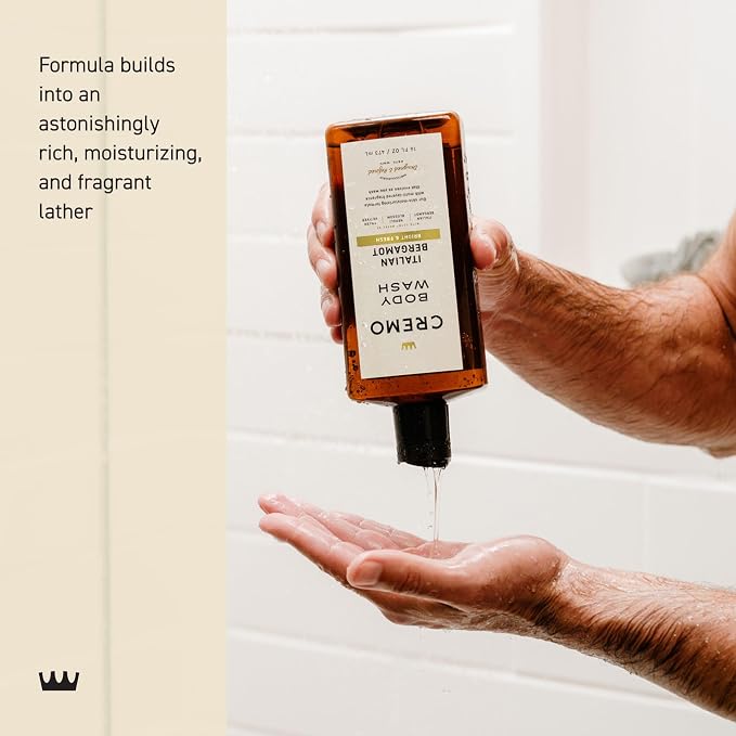 Cremo Body Wash for Men, Rich-Lathering Italian Bergamot, 16 Fl Oz - Image 4
