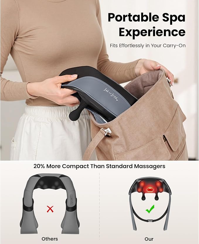 BOB AND BRAD iNeck Pro Cordless 4D Shiatsu Neck Massager - Image 8