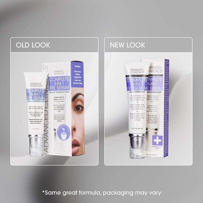 Advanced Clinicals 5-in-1 Eye Serum | Multi-Benefit Visible Anti Aging Under - Image 6