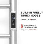 Electric Towel Warmer Rack, Heating Towel Warmer, Timer & Temperature Control - Image 3