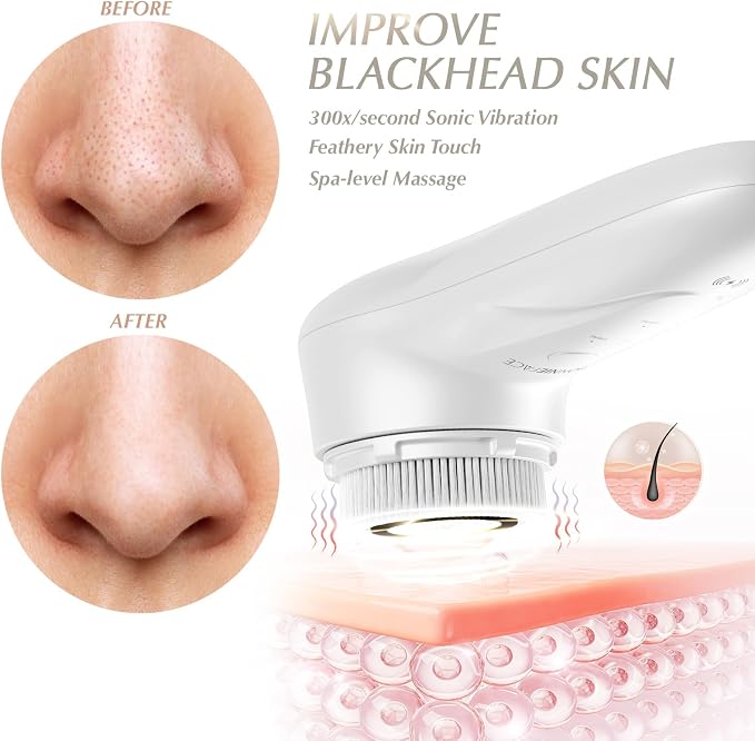 Sonic Facial Cleansing Brush for Deep and Through Facial Cleansing, Waterproof - Image 2