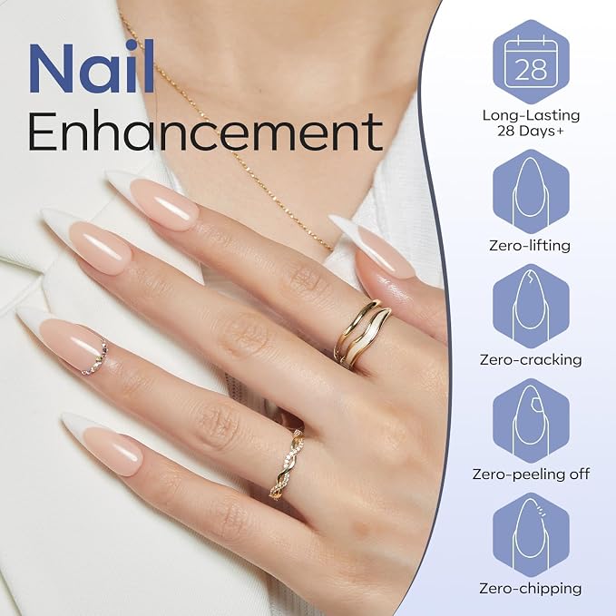 modelones Gel Top Coat, Acrylic Nails Soak Off Nail Lamp Nail Art Home and - Image 3