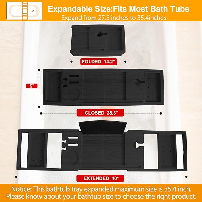 Premium Bathtub Tray Caddy - Image 3