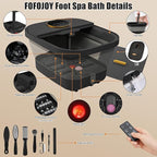 Foot Spa Bath Massager with Heat, Temperature Control, Remote Control, - Image 2
