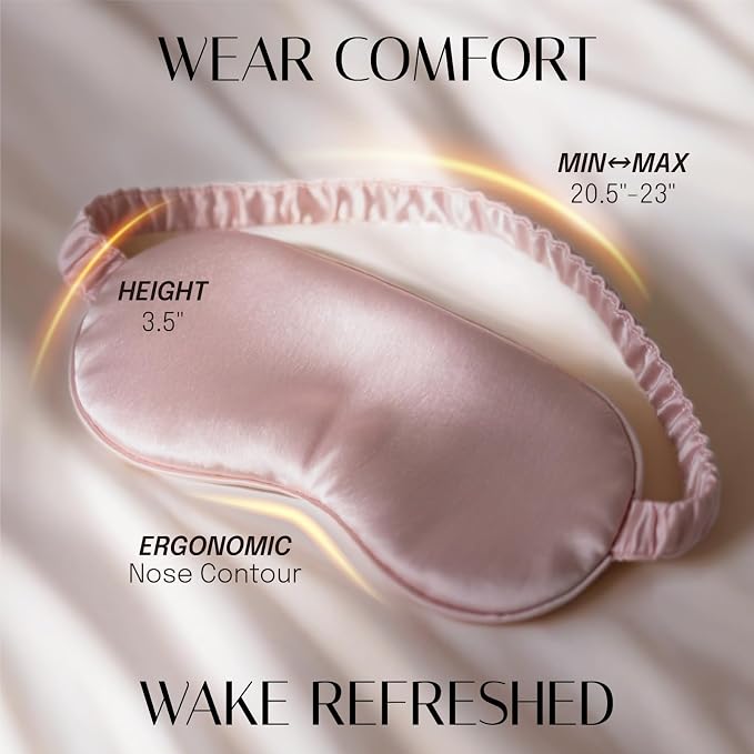 Silk Sleep Mask Eye Mask Blindfold - Image 3