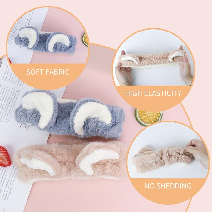 PERFECTSIGHT Kawaii Headband for Spa, Washing Face, Party - Image 2