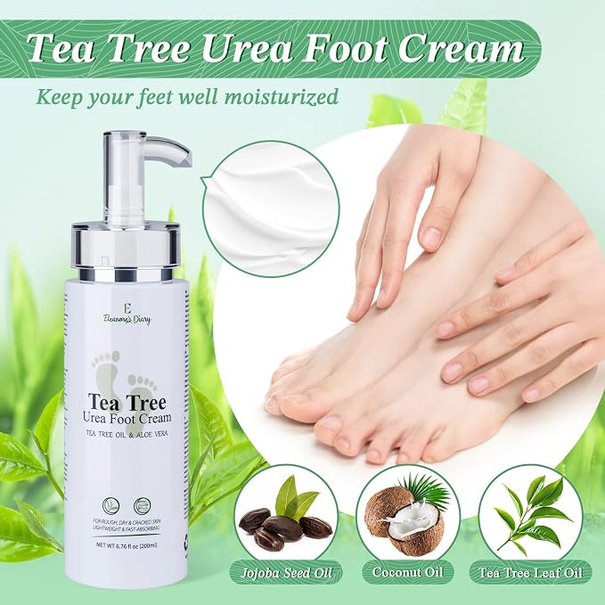 Gift Baskets for Women, Eleanore's Diary 4pcs Tea Tree Foot Soak Set-Suit for - Image 3