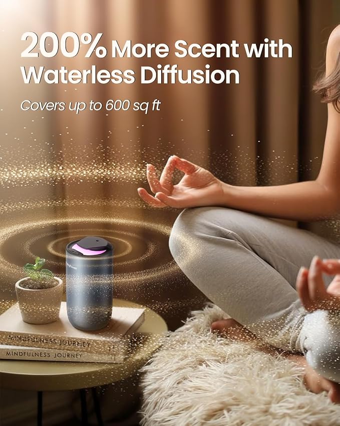 Waterless Diffuser for Essential Oil, Smart Car Air Freshener Diffuser - Image 2