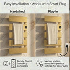 Electric Towel Warmer, Heated Towel Rack - Image 5