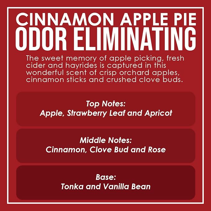 Cinnamon Apple Pie Odor Eliminating Highly Fragranced Candle - Image 4