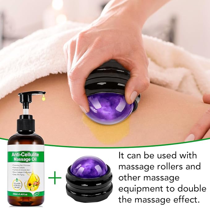 Body Oil Naturals Anti Cellulite Massage Oil, - Image 5