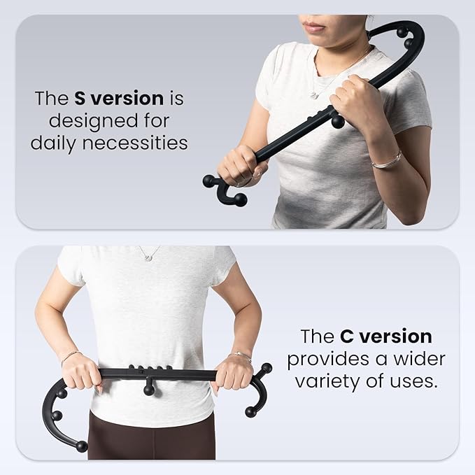 LiBa Trigger Point Massage Tool, Detachable Back Neck Shoulder Massager - Image 5