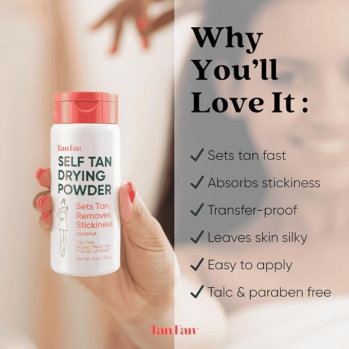 Tan Fan Self Tan Drying Powder - Image 5