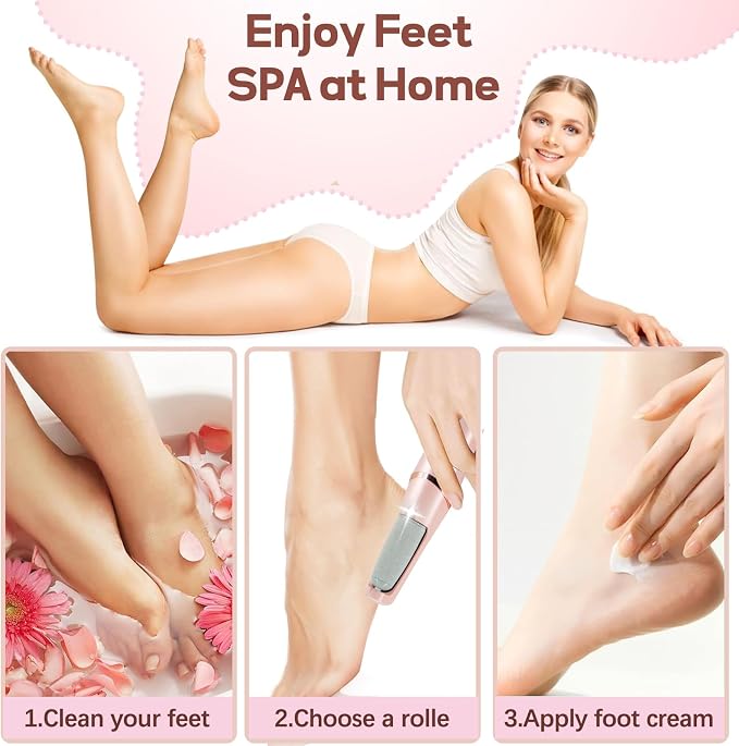 Callus Remover for Feet, ZABOUL Electric Foot Callus Remover Rechargeable - Image 5