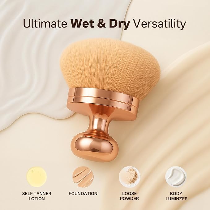 Kabuki Self Tanner Brush – Round Dome Blending Brush - Image 4