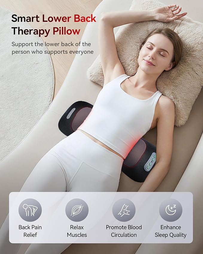 4-in-1 Lumbar Support Pillow Cordless Rechargeable 5000mAh - Image 4