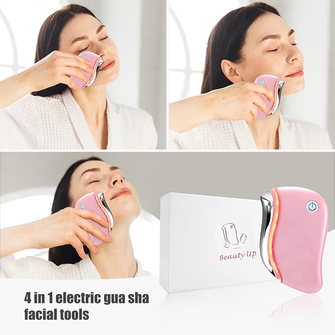 Aikertec Heat Electric Gua Sha Tool, 4-in-1 Multi-Function Anti-Aging Face - Image 5