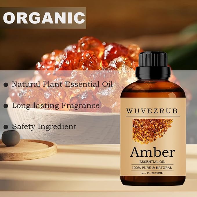 Amber Essential Oils, 120ML Pure and Natural Essential Oil - Image 4