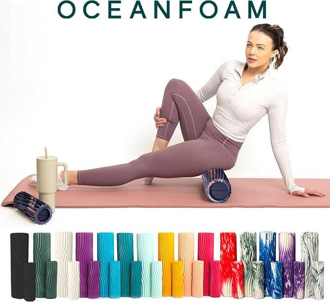 Oceanfoam Ripple Travel Foam Roller Firm Mini Foam Roller - Image 9