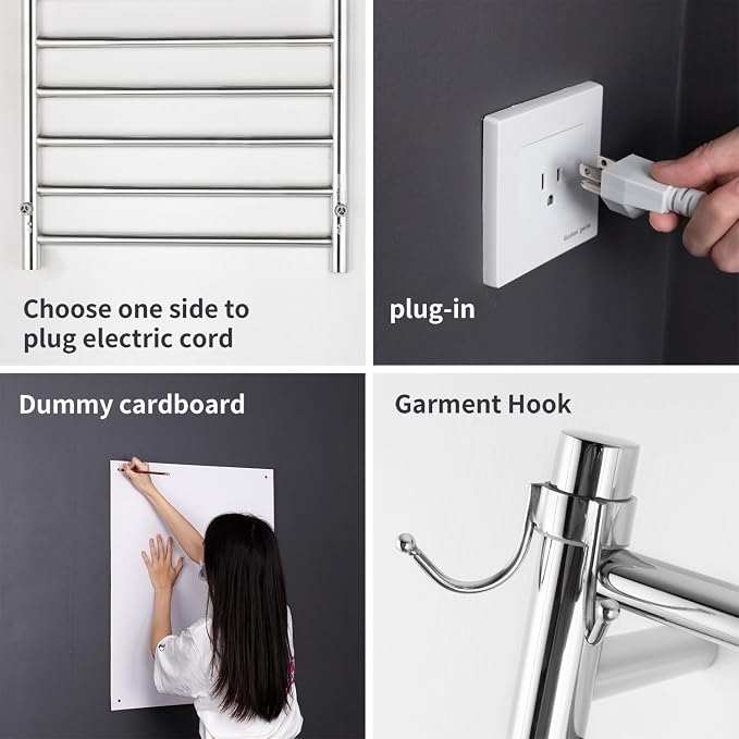 Wall Mounted Towel Warmer 8 Bars - Image 2