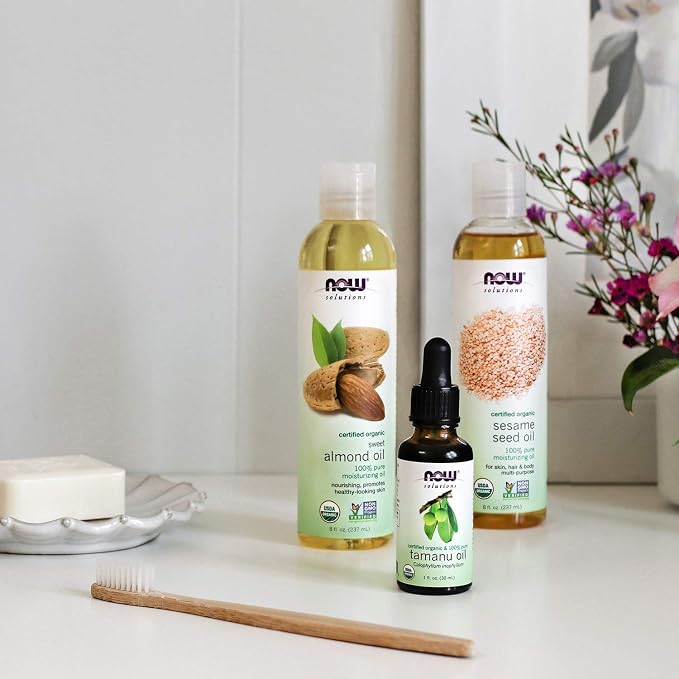 NOW Foods Solutions, Organic Sesame Seed Oil, 100% Pure Moisturizing Oil - Image 4