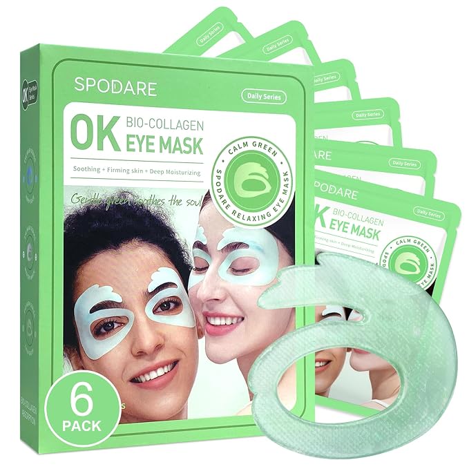 SPODARE OK Shape Eye Masks, 360° Fit Under Eye Patches by SPODARE