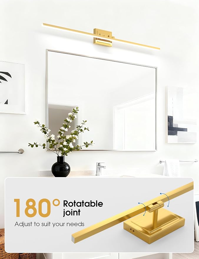 VOLISUN Bathroom Vanity Light 48 inch, 30W Dimmable 5CCT Led Bathroom Light - Image 4