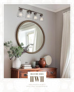 4-Light Bathroom Vanity Light, HWH Oil-Rubbed Bronze Bathroom Light Fixtures - Image 6