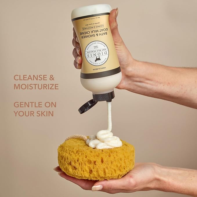 Dionis Bath & Shower Goat Milk Crème Vanilla Bean 14.5oz - Image 3