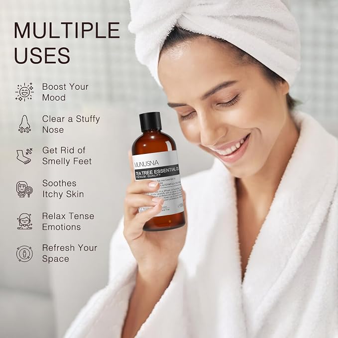 Tea Tree Essential Oil 100ML, 100% Pure Natural Tea Tree Oil - Image 3
