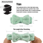 Casoty 6 Pieces Bow Hair Band Spa Headband - Image 2