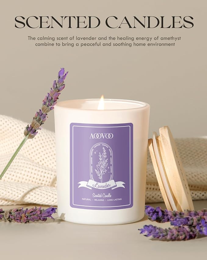 AOOVOO Lavender Scented Candles - Image 6