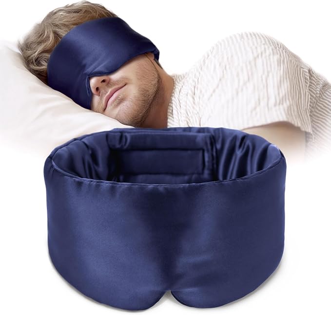 Silk Sleep Mask Soft Pressureless: 100% Mulberry Silk by OLESILK