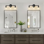 Modern Black Bathroom Vanity Lights, 3-Light Matte Black Bathroom Light Fixture - Image 3